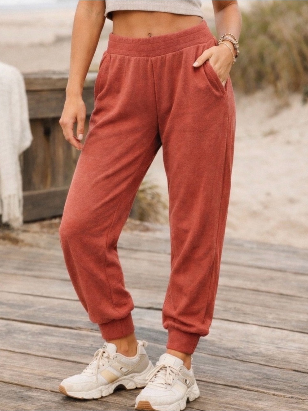 FP MOVEMENT Rust Lounge Joggers Size S
